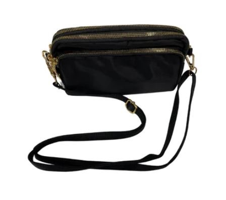 Cross Over Shoulder Bag – Black