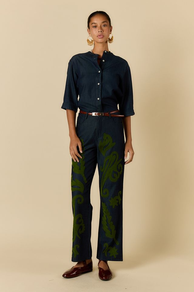 Carmi Paisley Jean - Denim