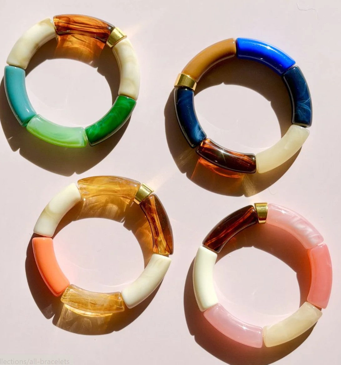 Tube Bracelet – Green Combo