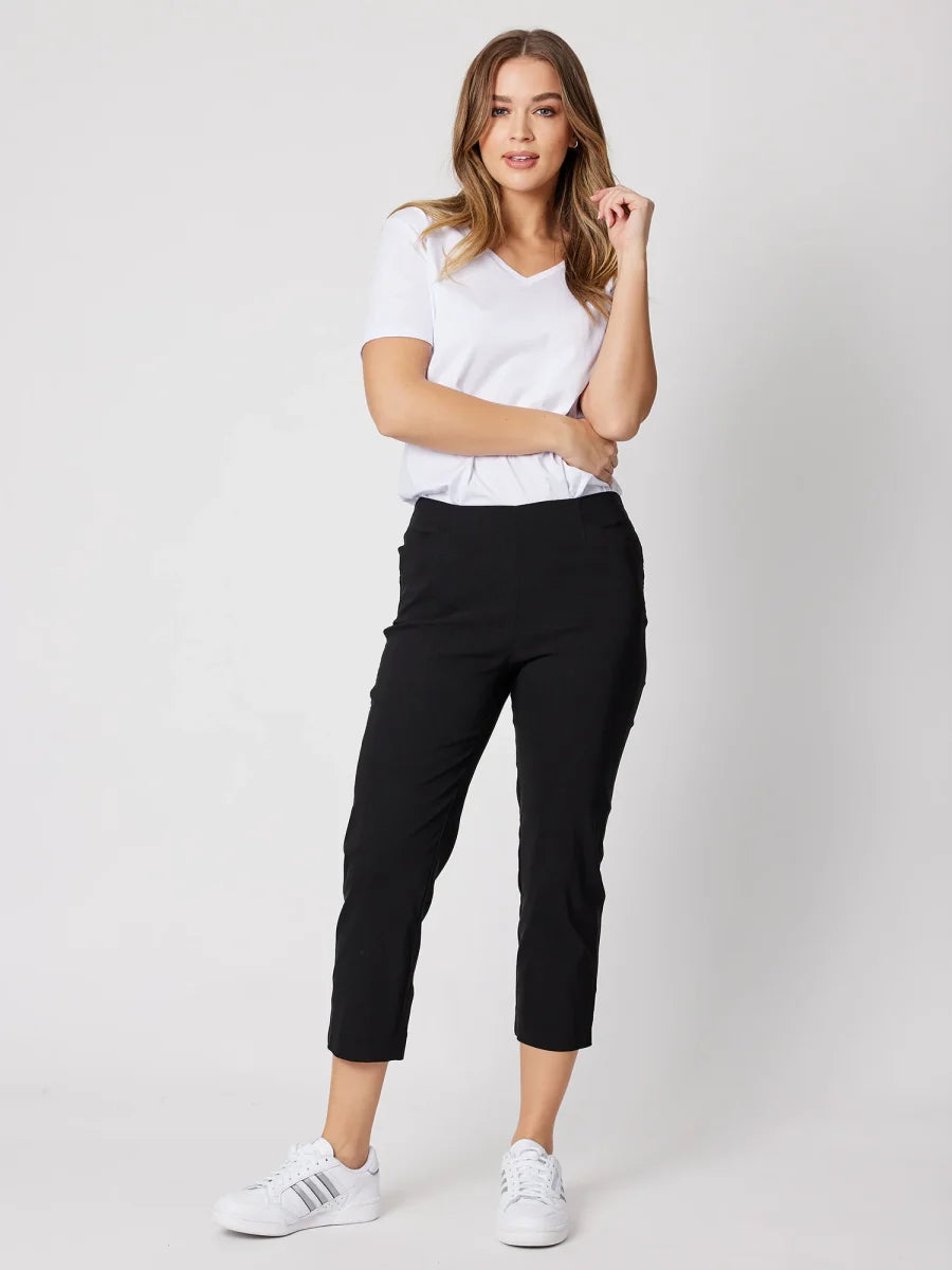 Bengaline Cropped Pant – Black