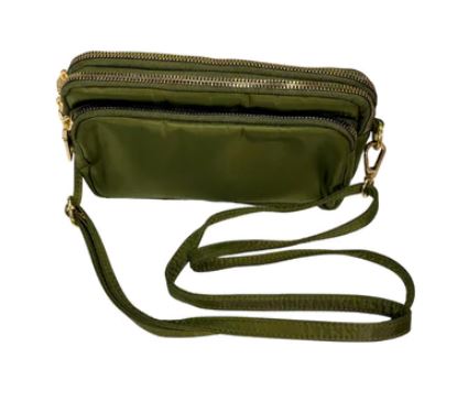 Cross Over Shoulder Bag – Khaki