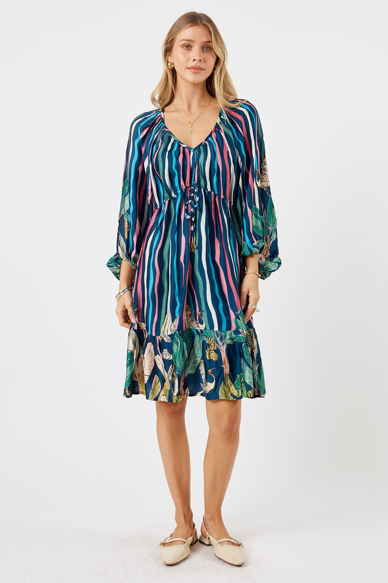 Cambridge Tie Dress – Berry