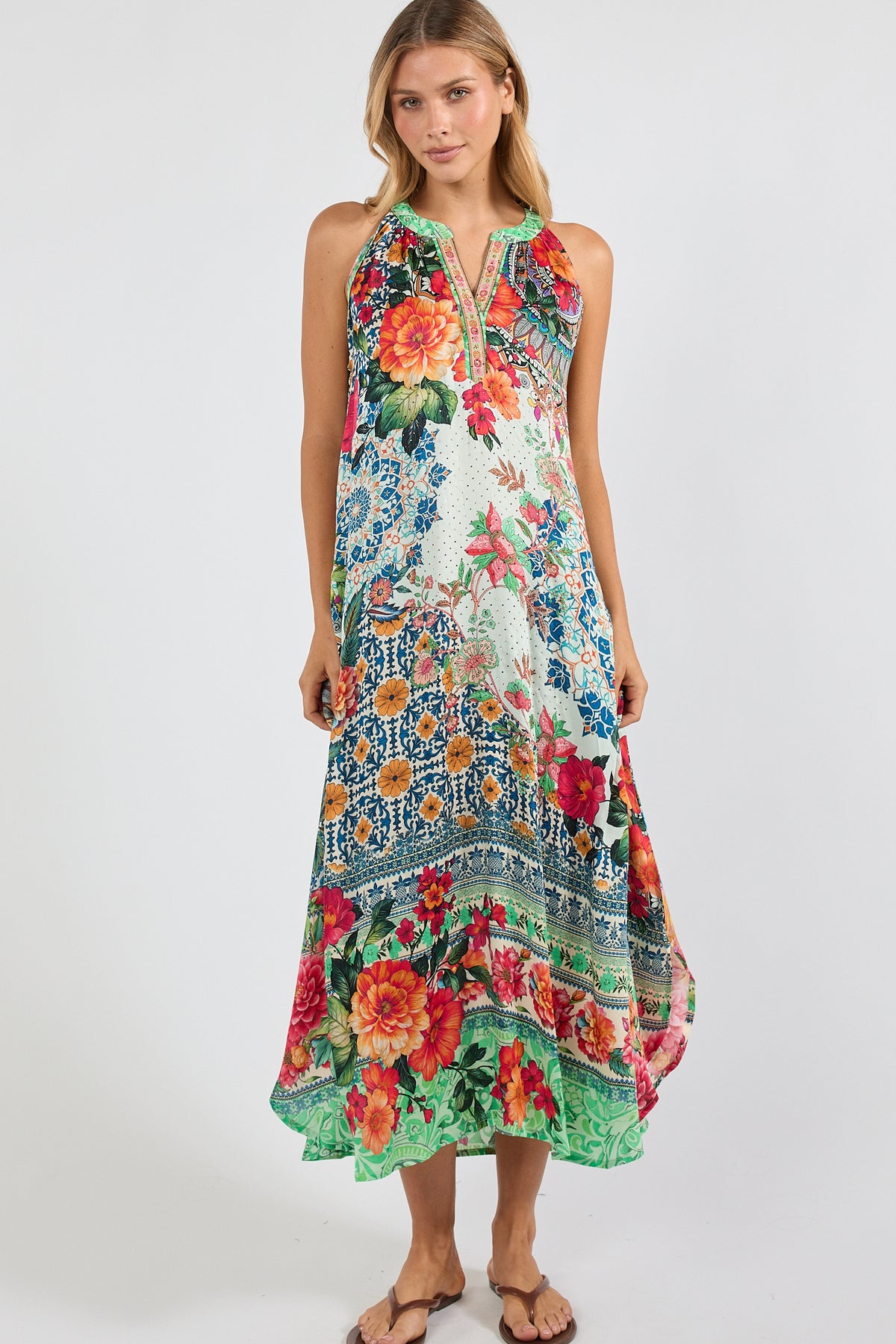 Miraval Maxi Dress - Mint
