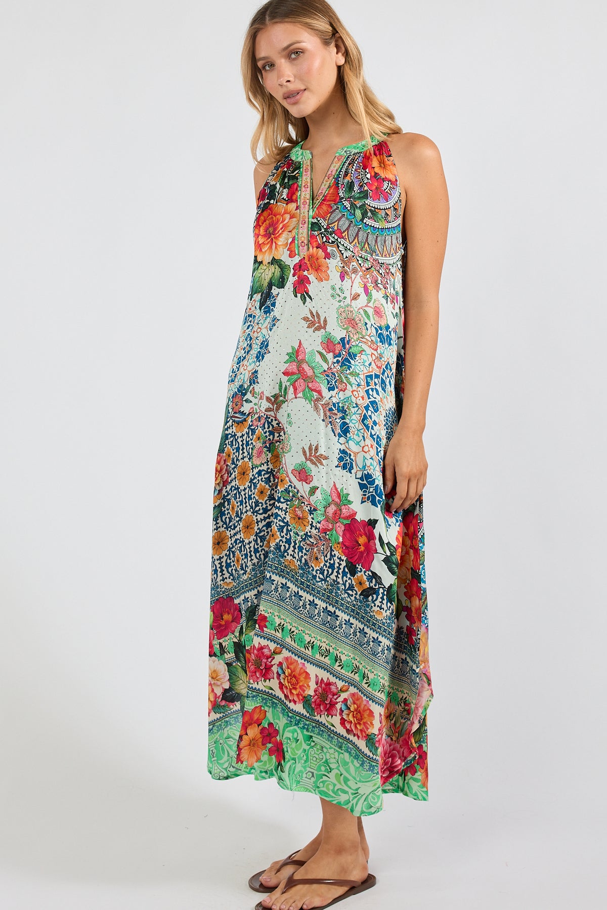 Miraval Maxi Dress - Mint