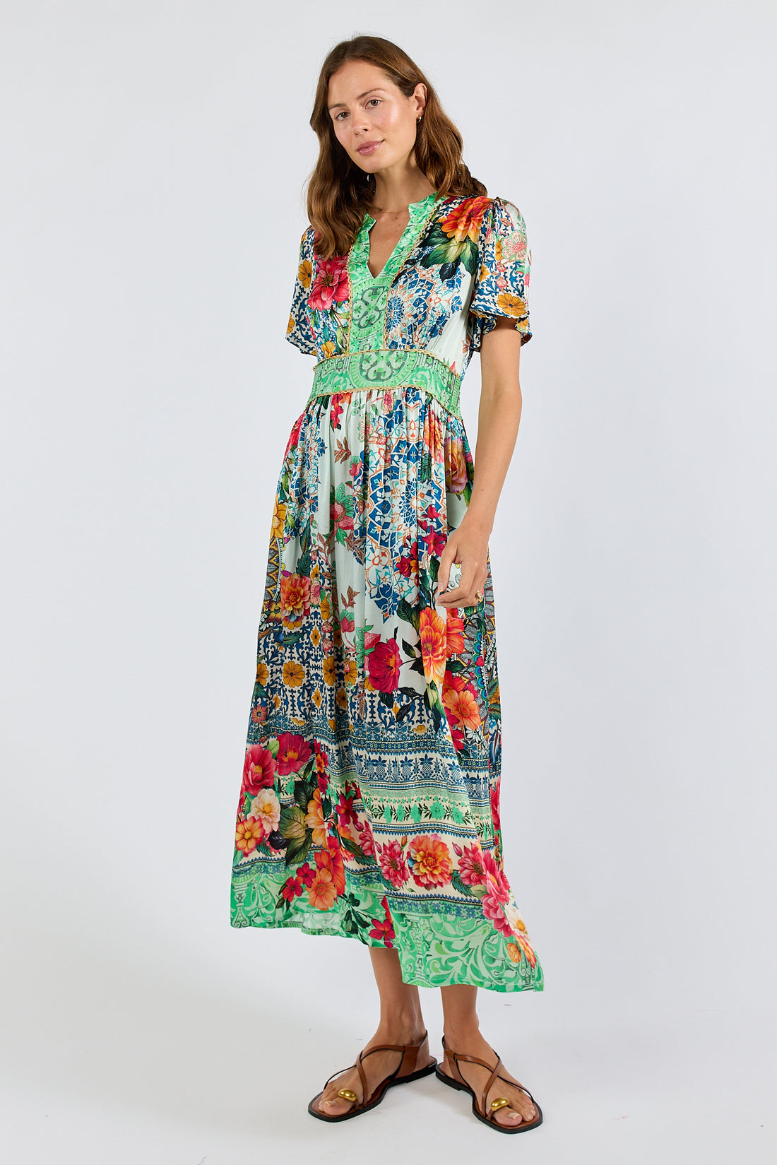 Miraval Midi Dress - Mint