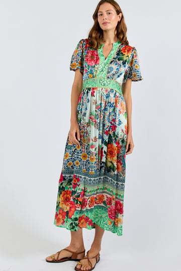 Miraval Midi Dress - Mint