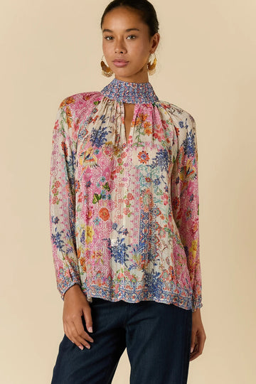 rubyyaya-songbird-shirt-white - Lurex sparkle