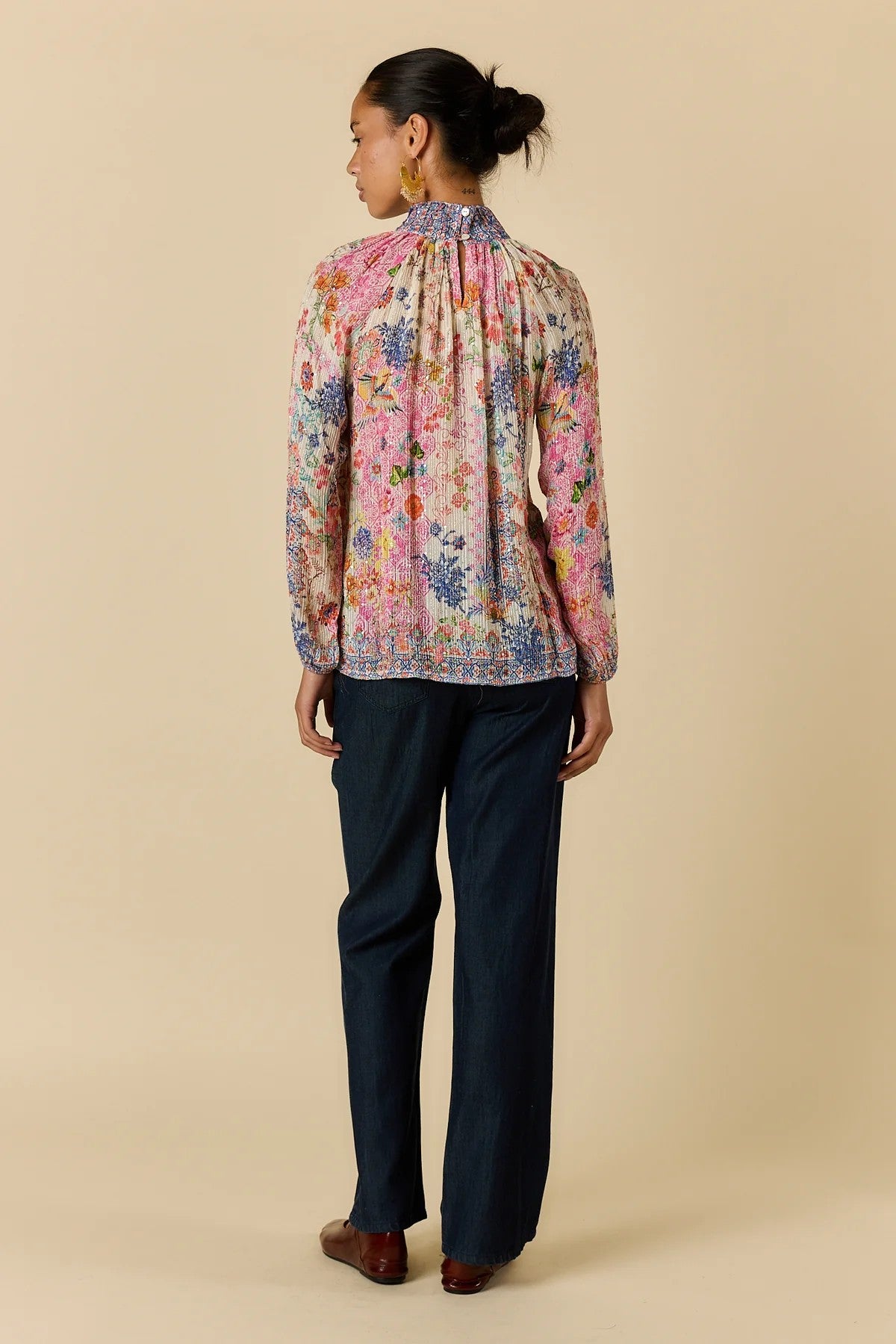 rubyyaya-songbird-shirt-white - Lurex sparkle