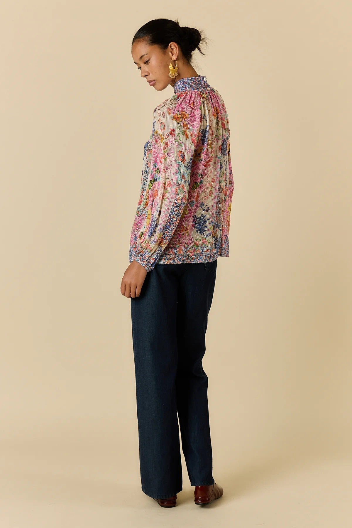 rubyyaya-songbird-shirt-white - Lurex sparkle