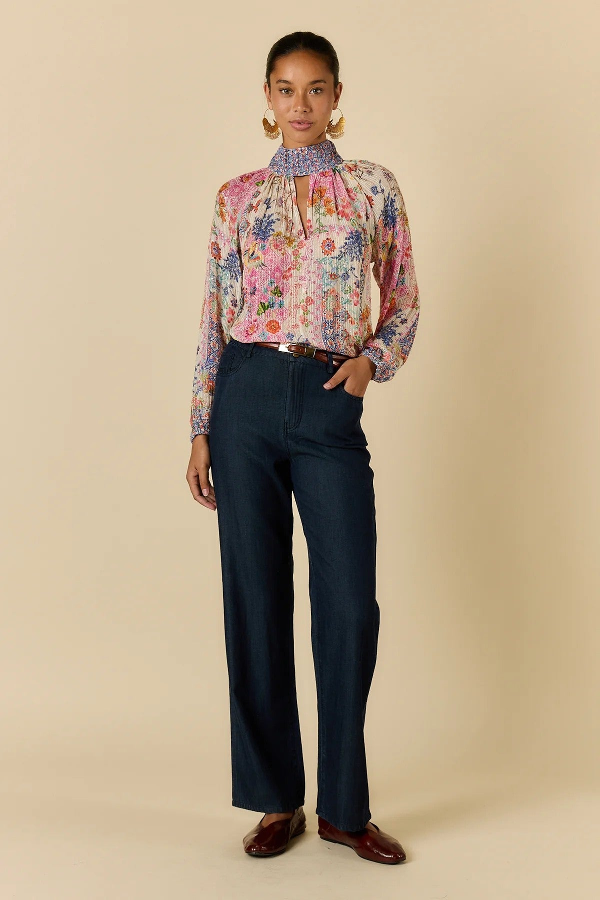 rubyyaya-songbird-shirt-white - Lurex sparkle