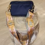 Pastel Star Bag Strap - Cross Over Shoulder Bag Navy