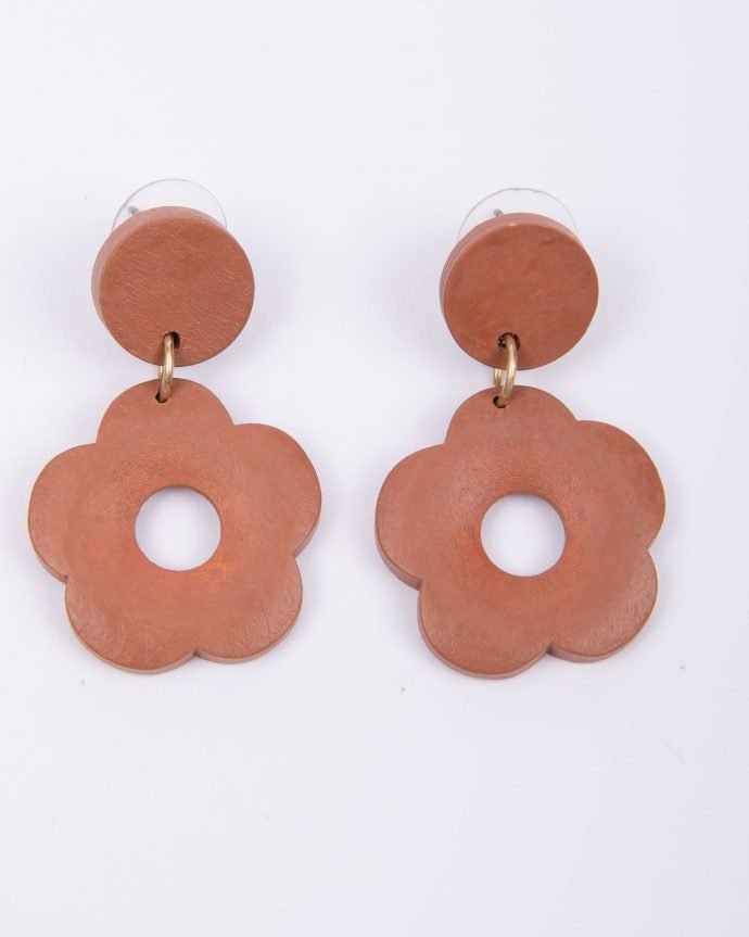 PETUNIA EARRINGS ROASTED PECAN - HOLIDAY LIFE