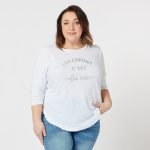 Les Copines Top - White Cotton Long Sleeve Top - Threadz