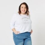 Les Copines Top - White Cotton Long Sleeve Top - Threadz