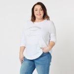 Les Copines Top - White Cotton Long Sleeve Top - Threadz