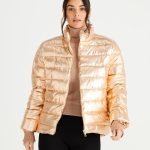 Sillian Puffer - Gold Metallic Jacket - Brave and True