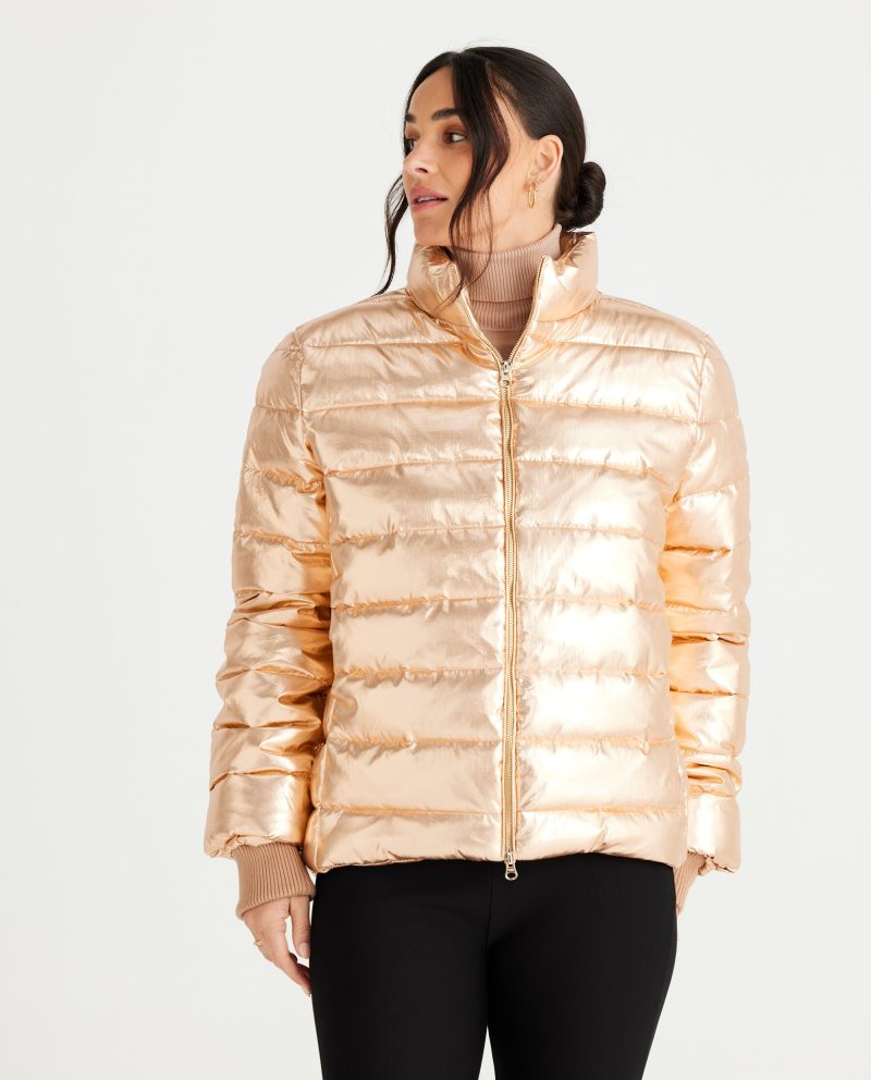 Sillian Puffer - Gold Metallic Jacket - Brave and True