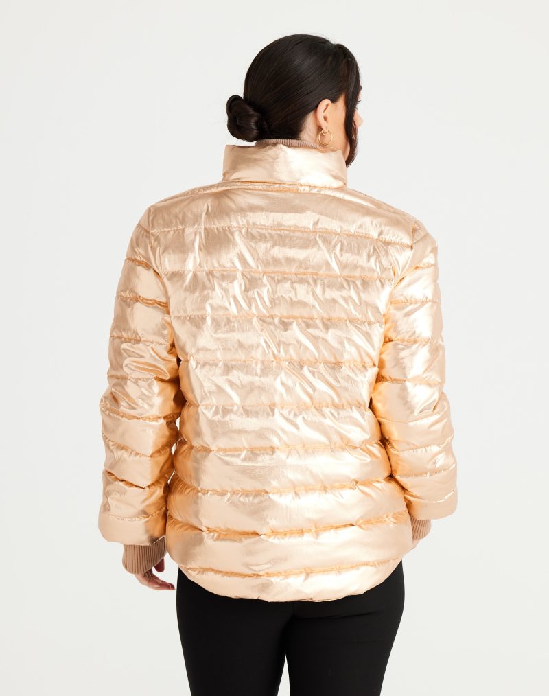 Sillian Puffer - Gold Metallic Jacket - Brave and True