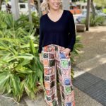 Collectivo - Scarlett Pant – Vintage Oz - Multi Silver Wishes - Gerri Knit – Black