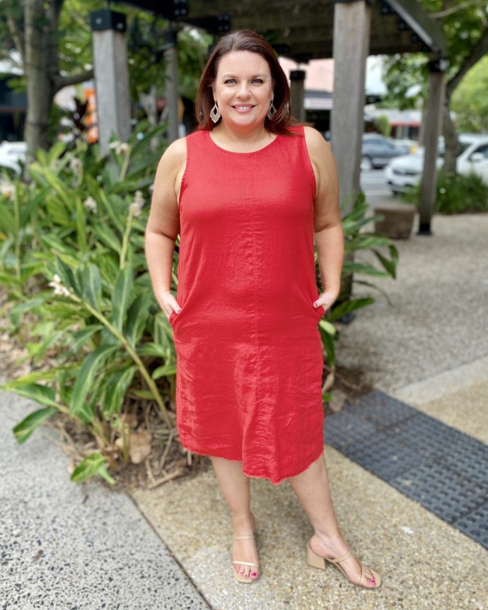 Corinne Dress – Red