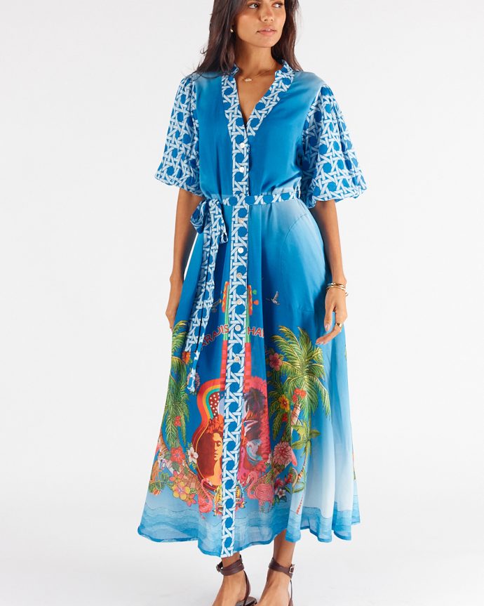 Paradis Maxi Dress – Blue
