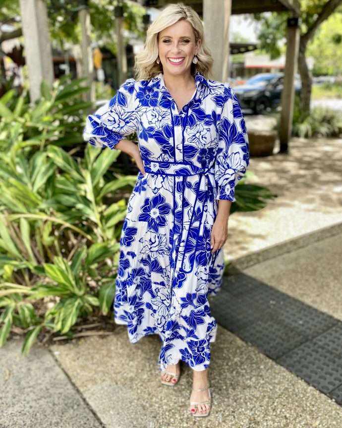 Justine Dress – Blue