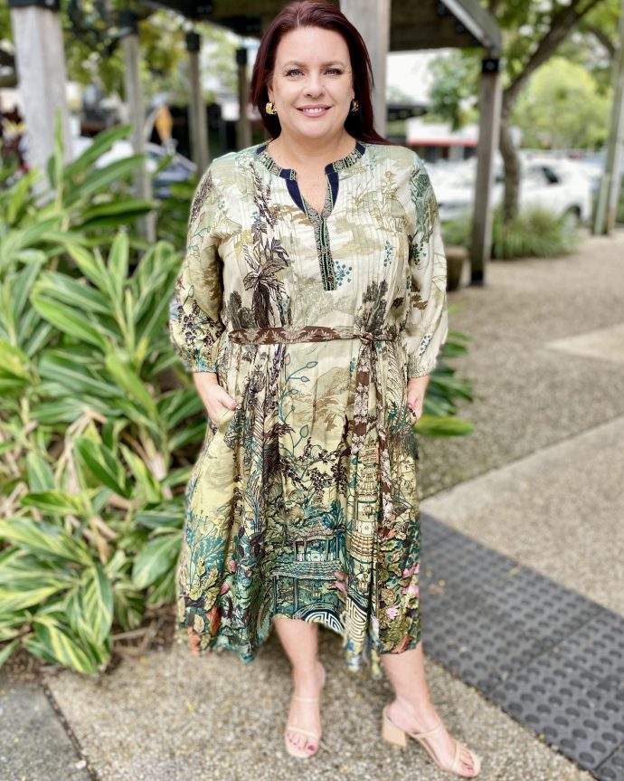 Petropolis Pleated Dress
