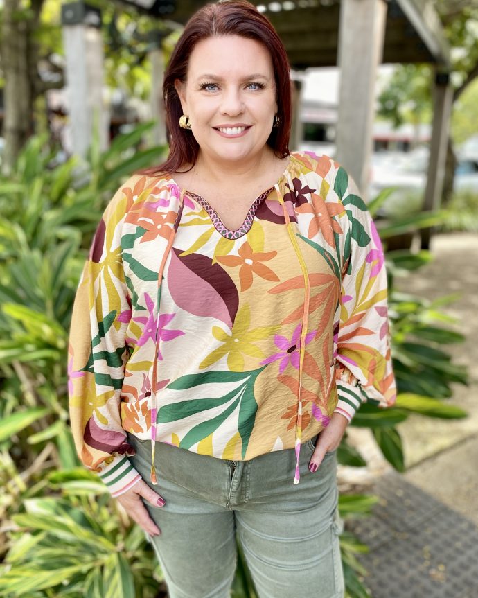 Promenade Floral Top