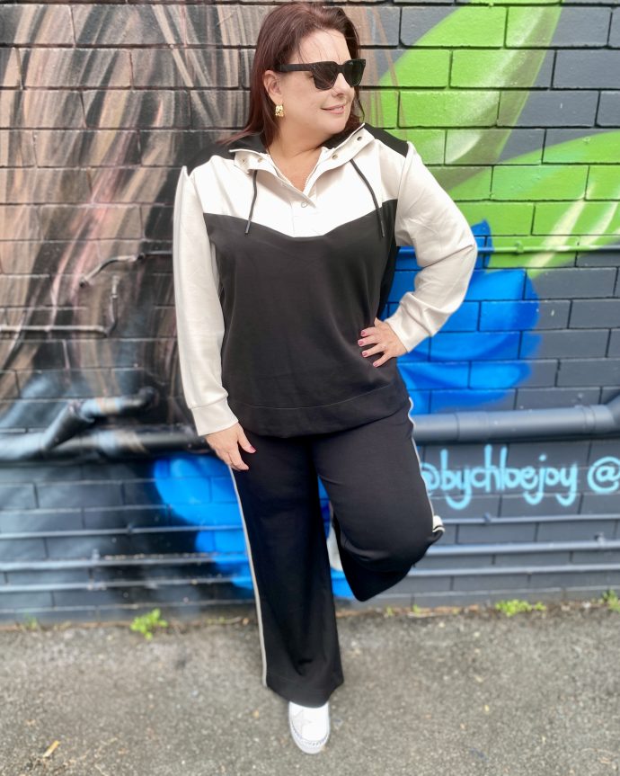 Urban Stripe Pant – Black
