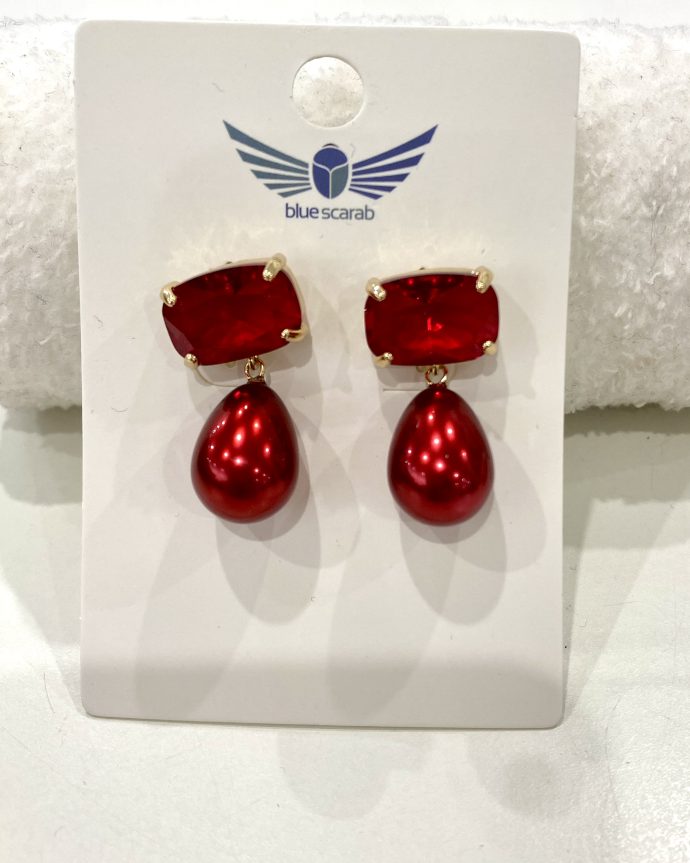 Cate Earrings – Red