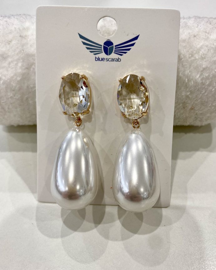 Jamie Pearl Earrings – White