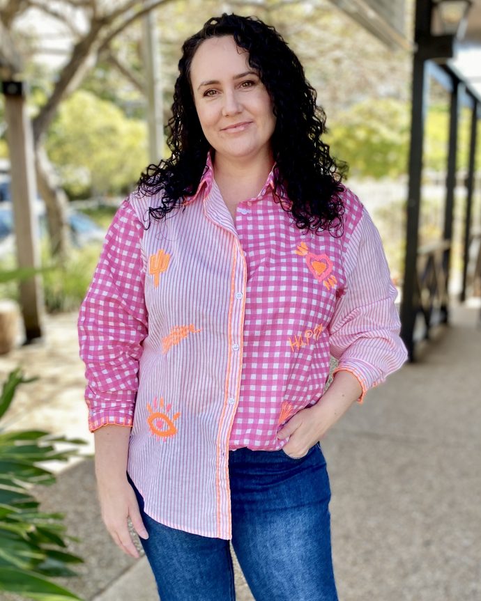 Ciao Bella Check Shirt – Pink