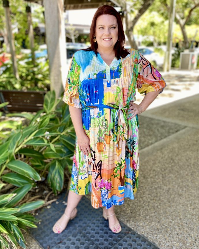 Sardinia Tie Waist Dress