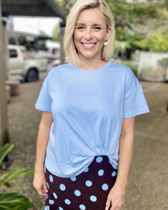 Wynona Tee – Sky Blue