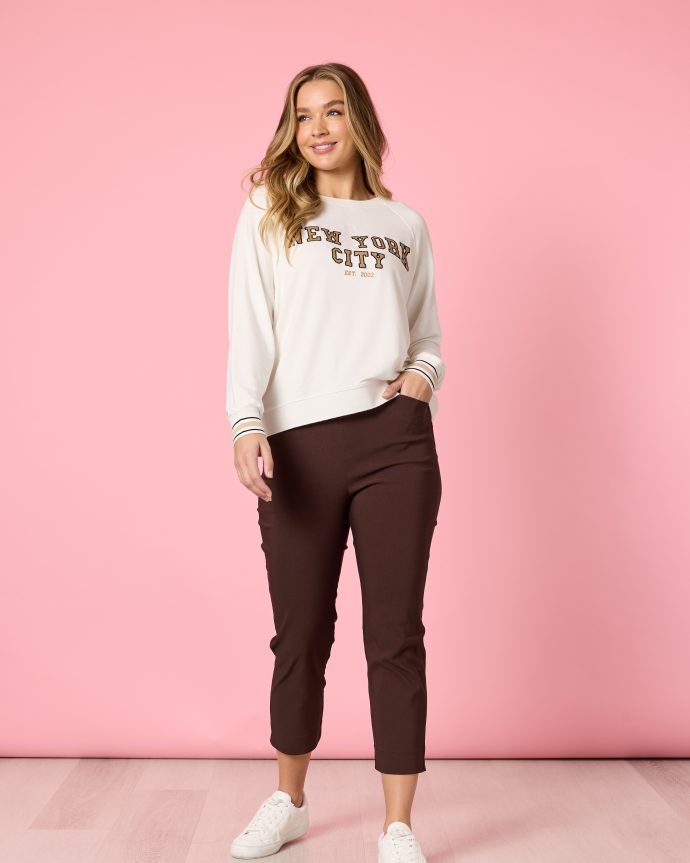 Zara Stretch Pant – Coffee