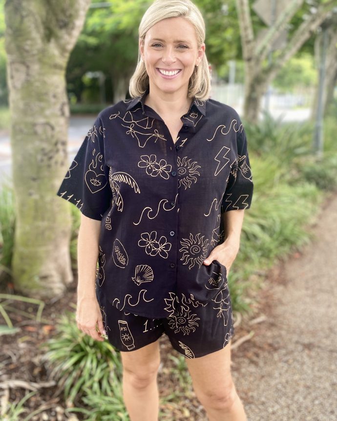 Angel Shirt – Black/Tan