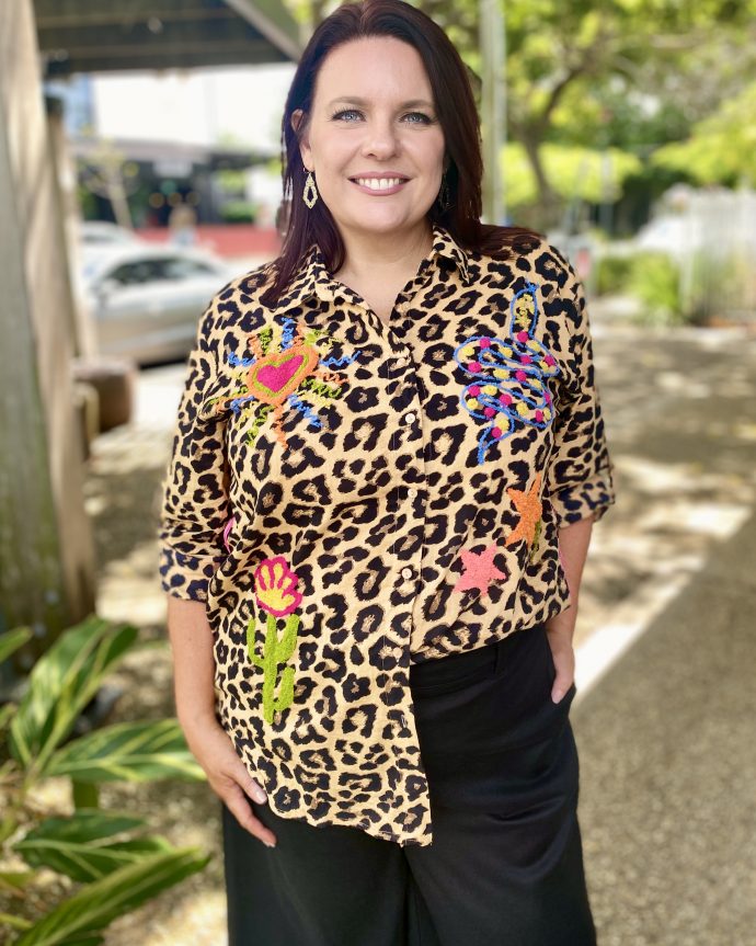 Azure Shirt – Leopard