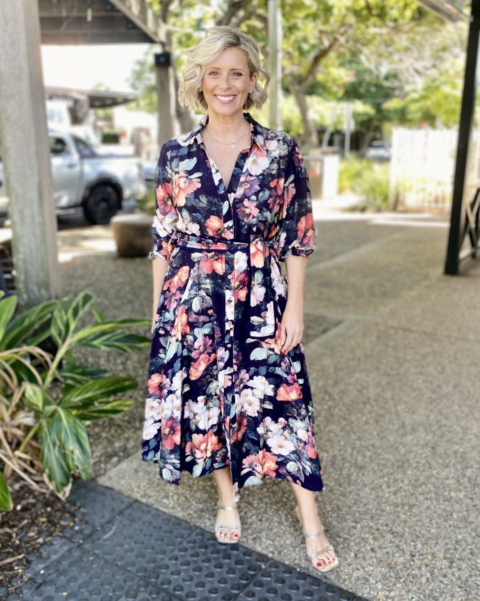 Poppy Dress – Black Rust