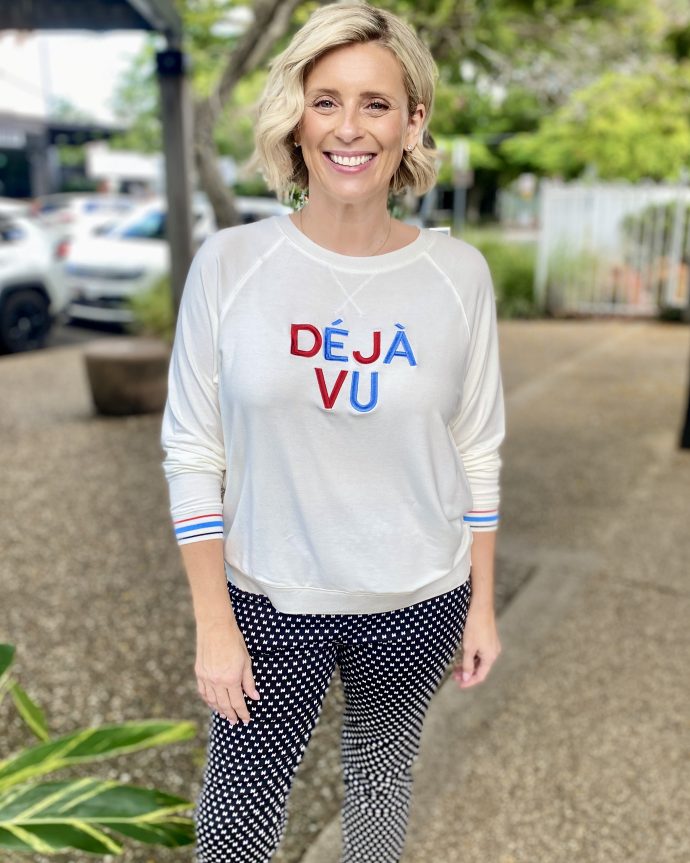 Deja Vu Embroidered Sweatshirt