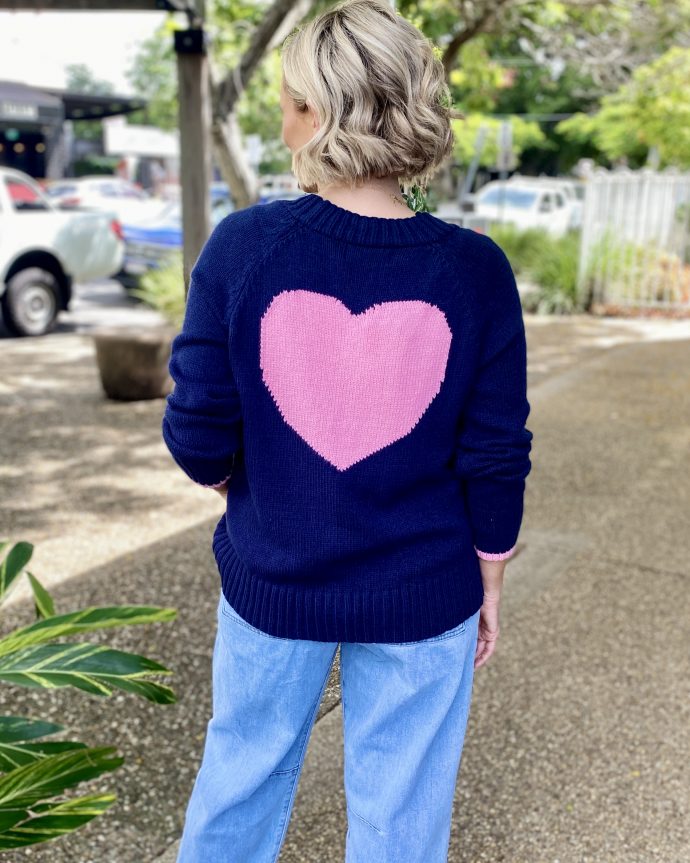 Back to Love Heart Cardigan