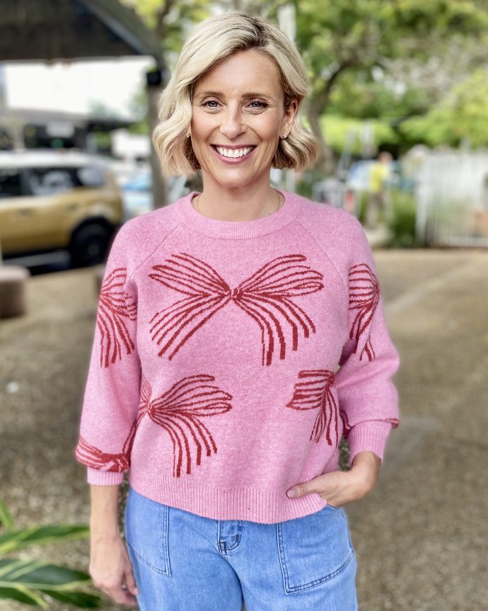 Yuko Ribbon Knit – Pink