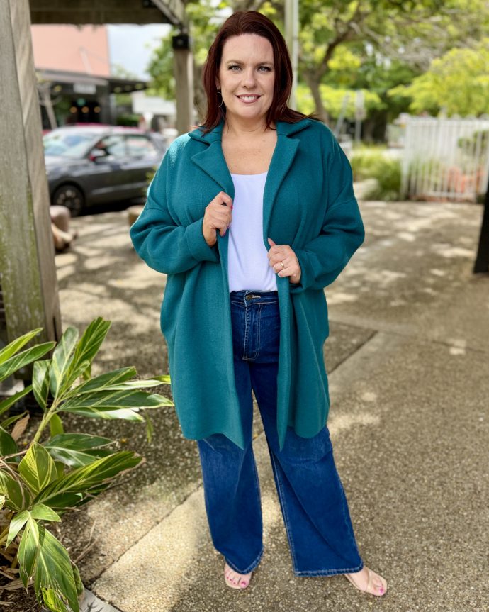 Bristol Coatigan – Teal
