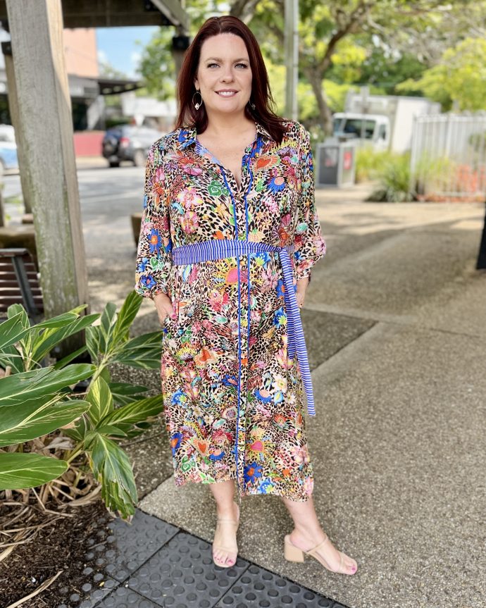 Eden Midi Dress – Leopard