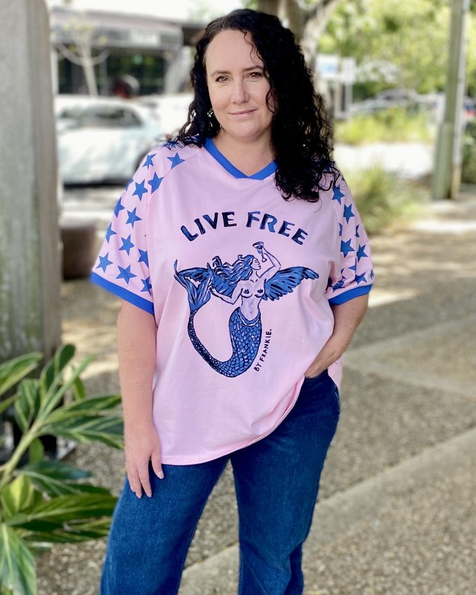 Live Free Tee – Pink