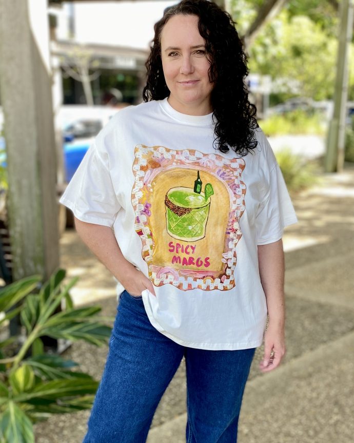 Spicy Margs Tee – White