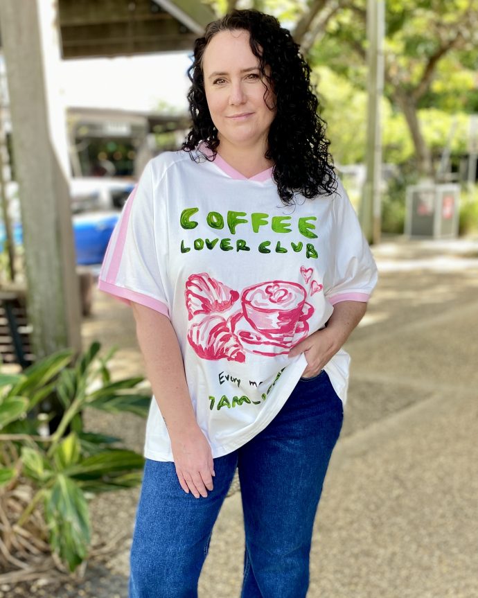 Coffee Lover Club Tee – White