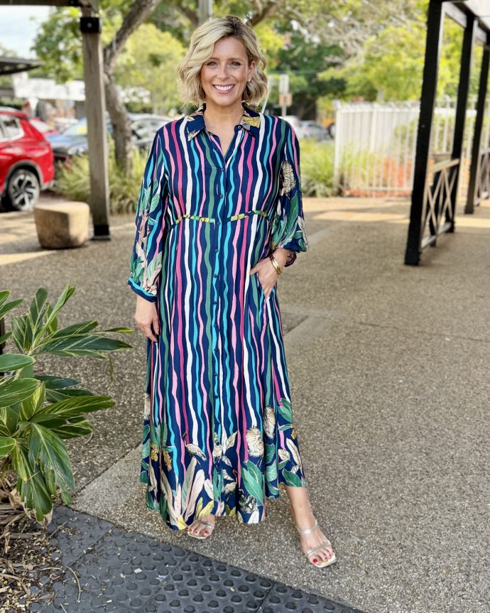 Cambridge Midi Dress – Berry